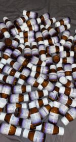 Authentic brown glass jar packaging for Farmapram 2mg bars. Farmapram Mexican Xanax